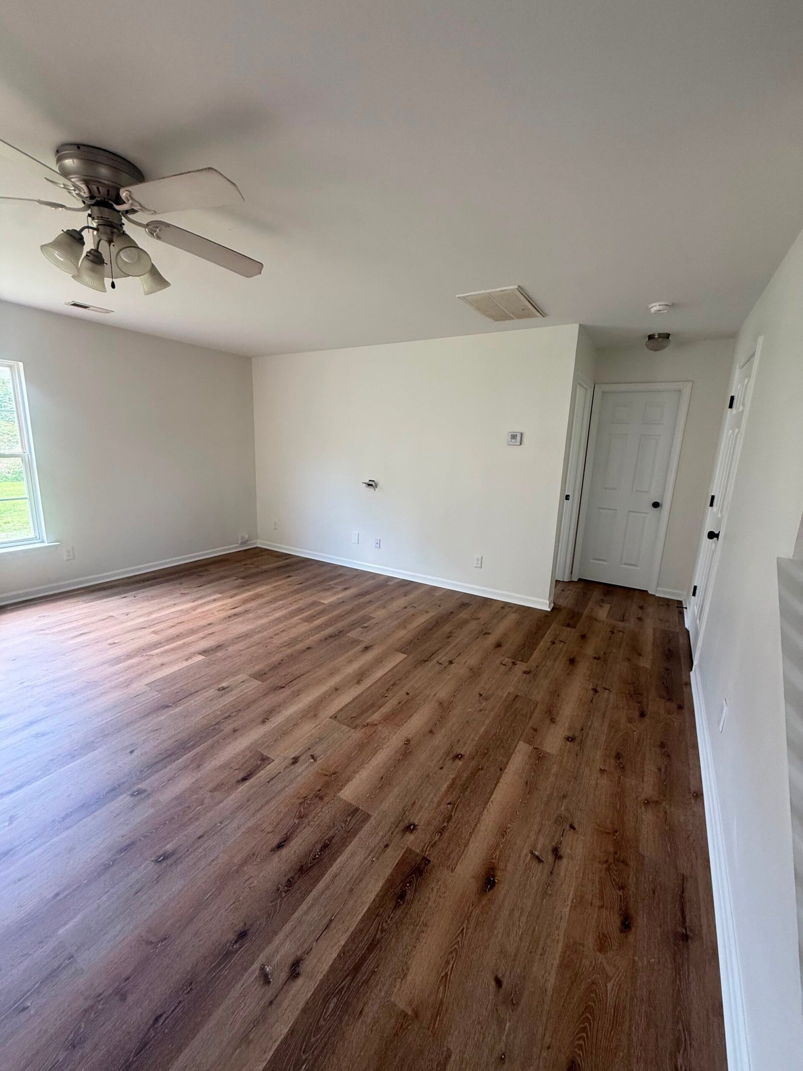 IAC Construction newly installed hardwood flooring